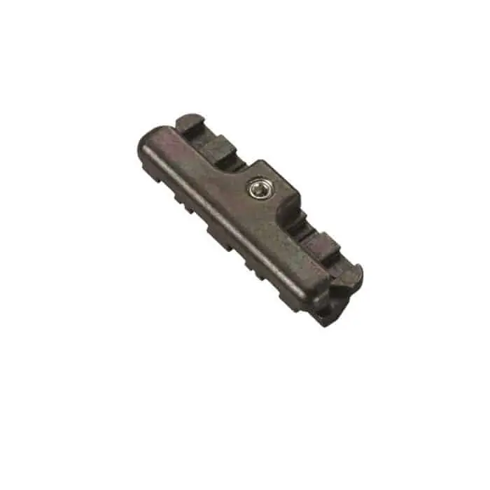Veilige Betaling Incontro registrabile Savio 1243.725, per profilo R40/50 anta ribalta, finitura Zincata Nera
