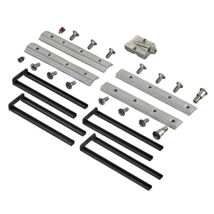 Kit Fissaggio Savio 1190R.700, per cerniera 2 ali profilo CU, Destro, con cava telaio 14-18 mm Express Levering