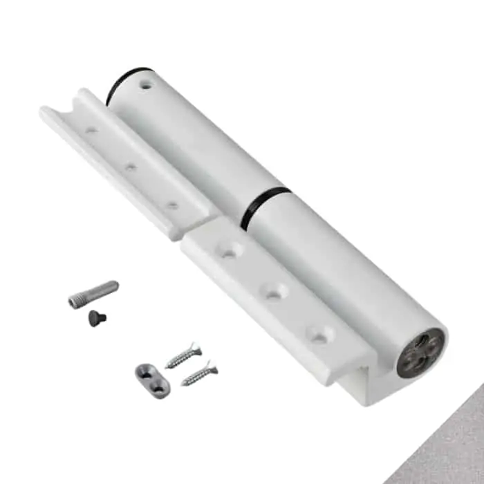 Cerniera chiudiporta a 2 ali Reklo Savio 1190R/28, soluzione 2in1, preassemblata Destra, finitura Argento Anodizzato Koop Vandaag