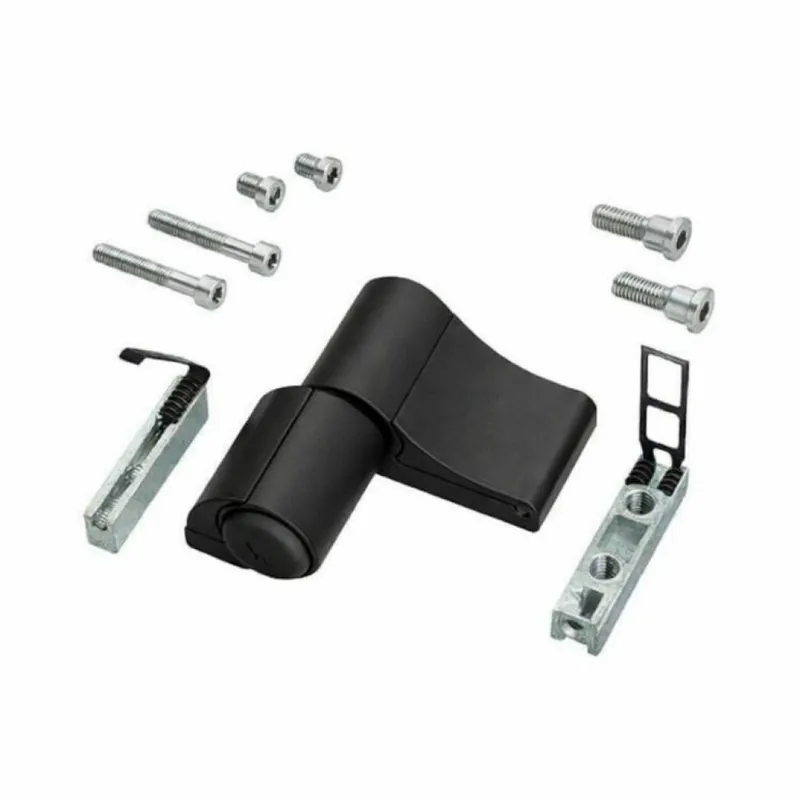 Nu Kopen Cerniera registrabile 2 ali Mechanica Savio 1145/53, ala maschio ridotta, interasse 53 mm, portata 80-100 Kg, finitura Nero Gloss