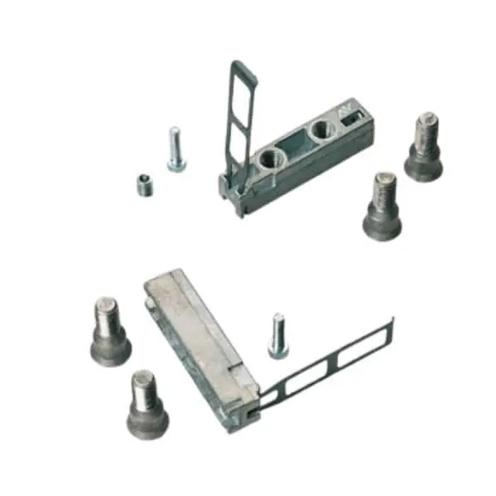 Beperkte Voorraad Kit Savio 1145.704 per fissaggio cerniera 2 ali Mechanica su profilo complanare, finitura Zincata
