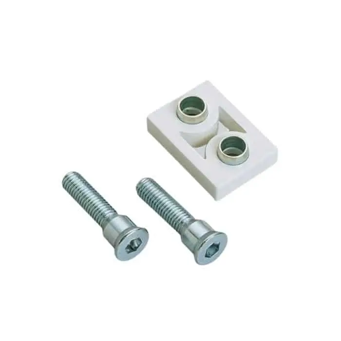Gradino Savio 1145.702, per cerniera Mechanica, spessore 10 mm, finitura Bianco Hete Deal