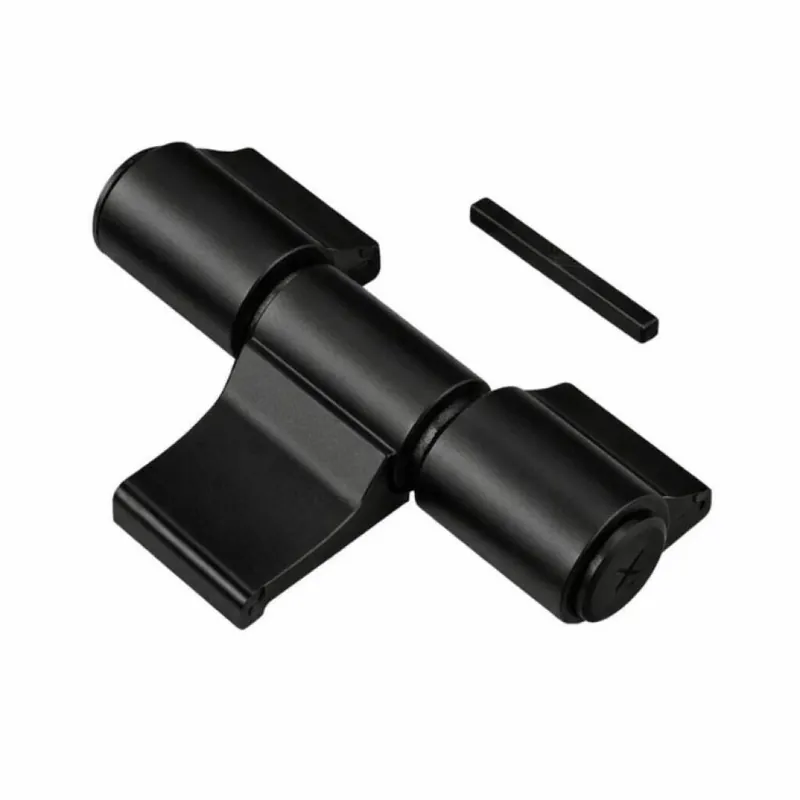 Cerniera registrabile a 3 ali Mechanica Savio 1145.3/79, interasse 79 mm, portata 120-140 Kg, finitura Nero Anodizzato Laatste Kans