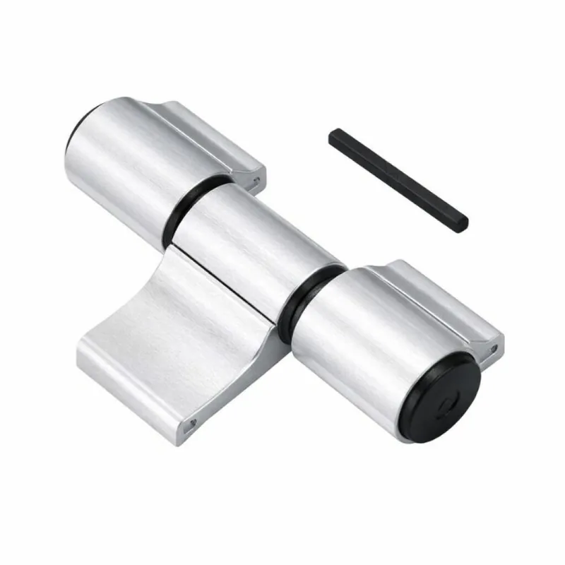 Korting Cerniera registrabile a 3 ali Mechanica Savio 1145.3/60, interasse 60 mm, portata 160-180 Kg, finitura Argento Anodizzato
