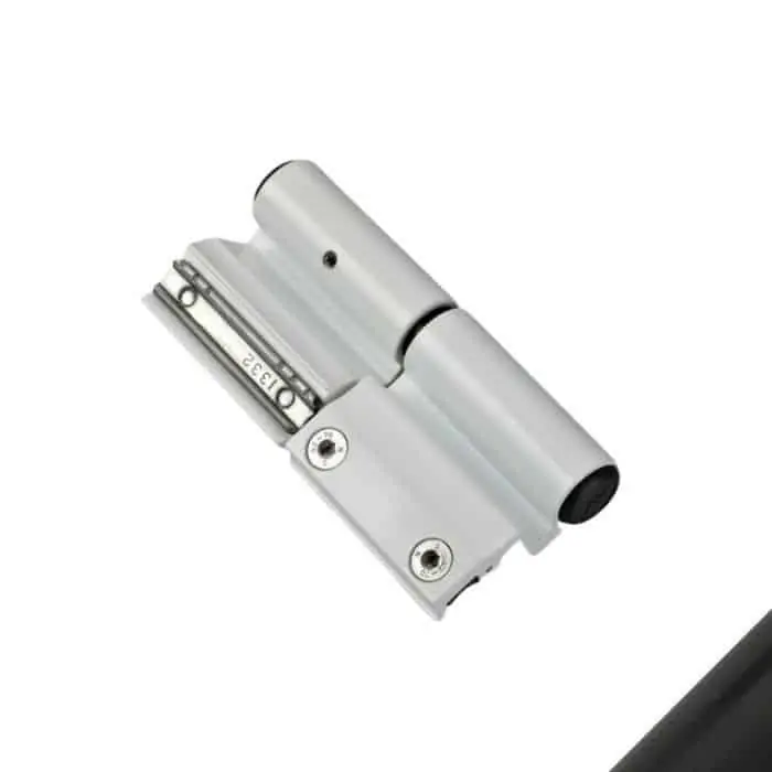 Beperkte Voorraad Cerniera registrabile 2 ali Summa Savio 1124.35 per profilo R50, centro di rotazione 22,5 mm, portata 100-120 Kg, finitura Nero Anodizzato