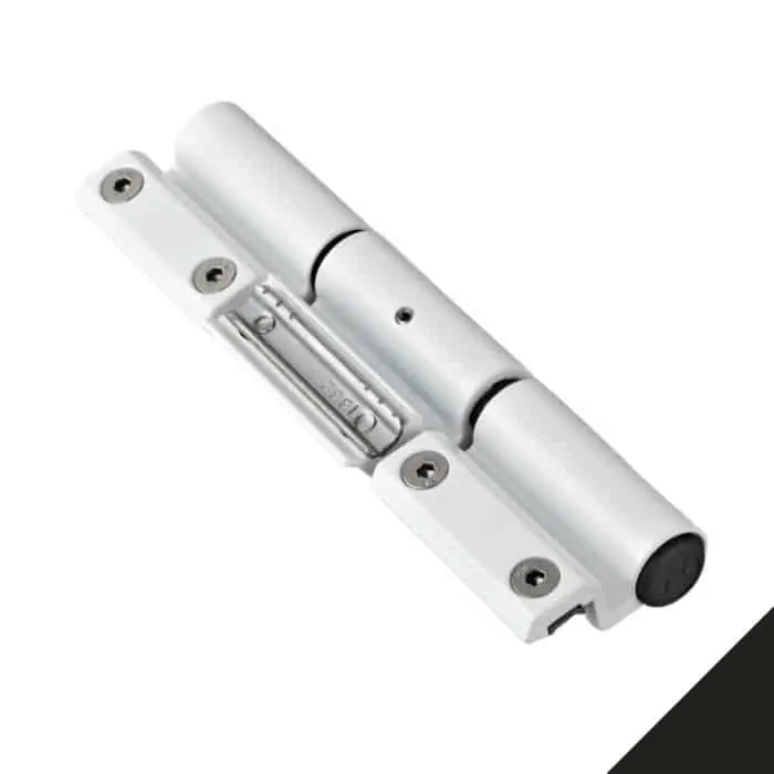 Shop Nu Cerniera registrabile 3 ali Summa Savio 1124.330 per profilo CU, centro di rotazione 23 mm, portata 100-120 Kg, finitura Nero Gloss