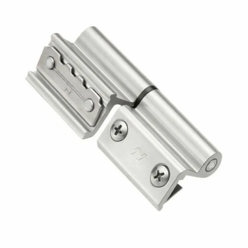 Express Levering Cerniera a 2 ali Morsa+ Savio 1123 per profilo CU terza anta, portata 80-90 Kg, finitura Inox PVD