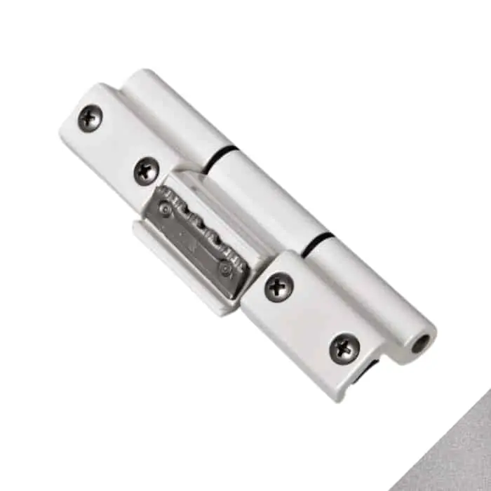 Cerniera 3 ali premontata Morsa+ Savio 1122.7, per profilo NC40 N, portata 90-100 Kg, finitura Argento Anodizzato Beperkt Aanbod