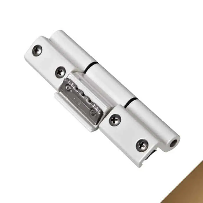 Cerniera a 3 ali premontata Morsa+ Savio 1122.1, per profilo CU, portata 90-100 Kg, finitura Bronzo Anodizzato Beperkte Voorraad