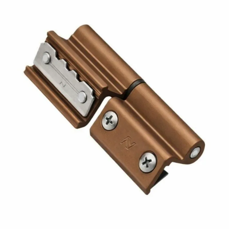 Favoriet Cerniera a 2 ali Morsa+ Savio 1121.1 per profilo CU, portata 80-90 Kg, finitura Bronzo Anodizzato