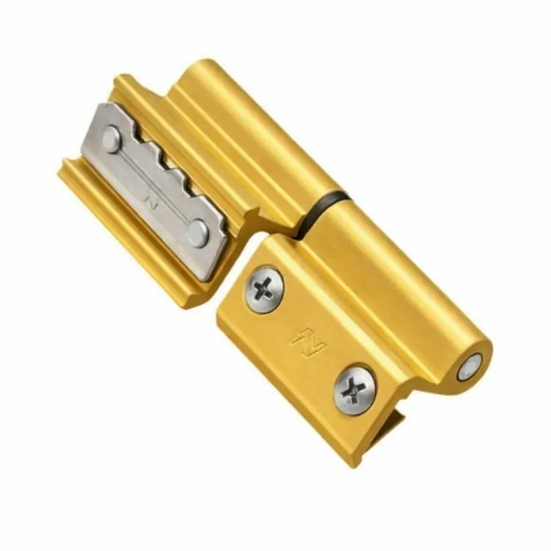 Goedkoop Cerniera a 2 ali Morsa+ Savio 1121.1 per profilo CU, portata 80-90 kg, finitura Oro Anodizzato