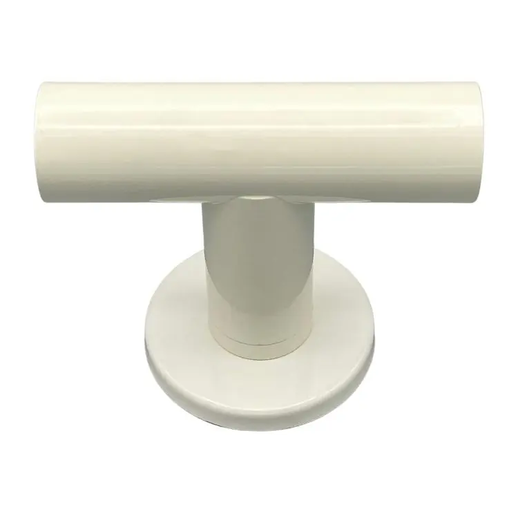 Exclusieve Aanbieding Raccordo a T 705 Saguatti per corrimano, diametro tubo 35 mm, con rosetta, in Alluminio, finitura Verniciato Avorio