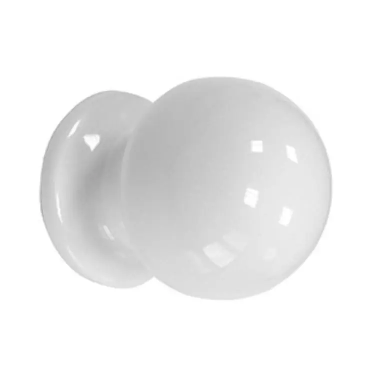 Pomolo fisso 569 Saguatti per porta, diametro 50 mm, in Alluminio, finitura Verniciato Bianco Actieprijs