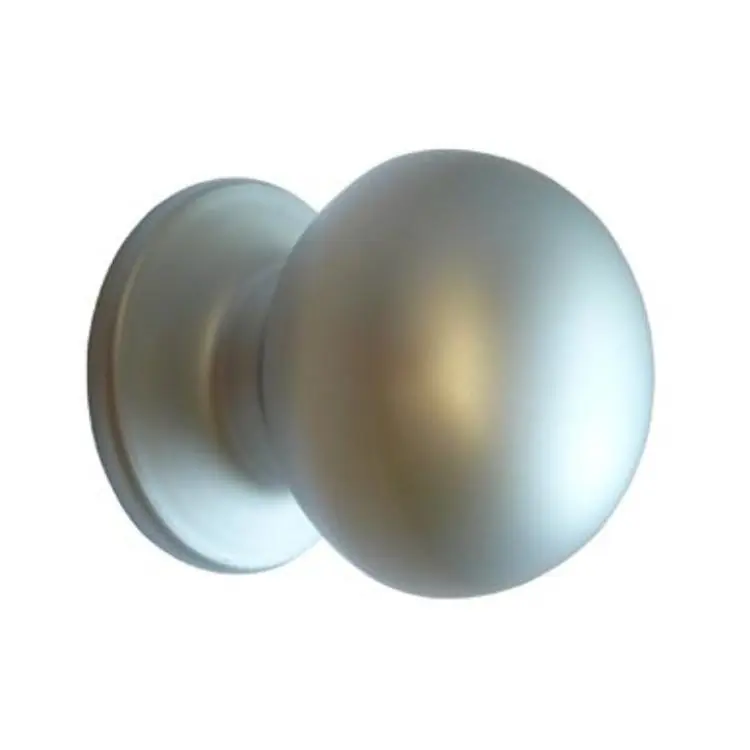 Actieprijs Pomolo fisso 169 Saguatti per porta, diametro 70 mm, in Alluminio, finitura Argento Satinato