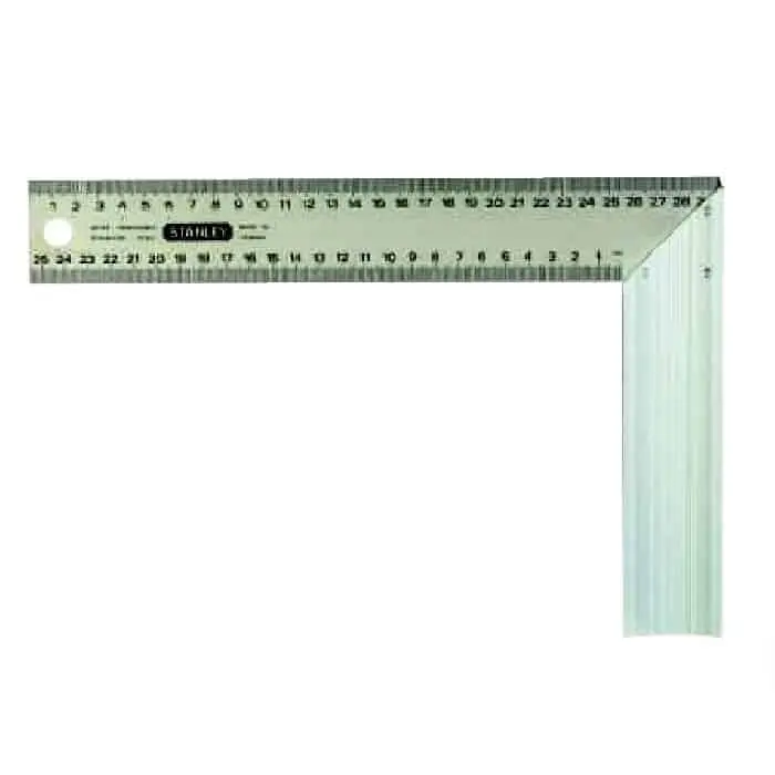 Squadra Stanley per falegname, con base in alluminio, lunghezza 200 mm, larghezza 400 mm Beste Prijs