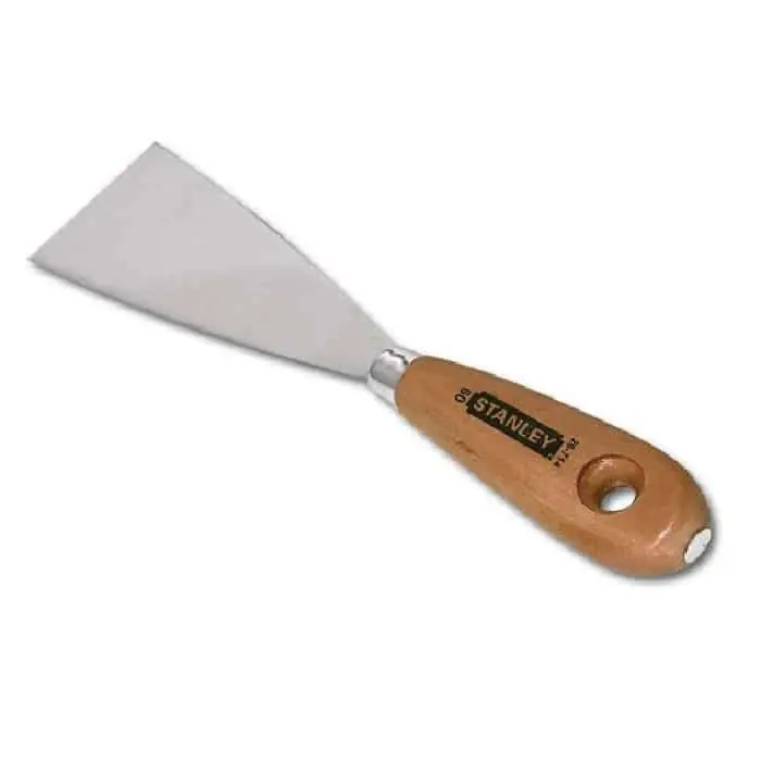Spatola per parete Stanley con lama in acciaio e manico in legno, larghezza 50 mm Laatste Versie