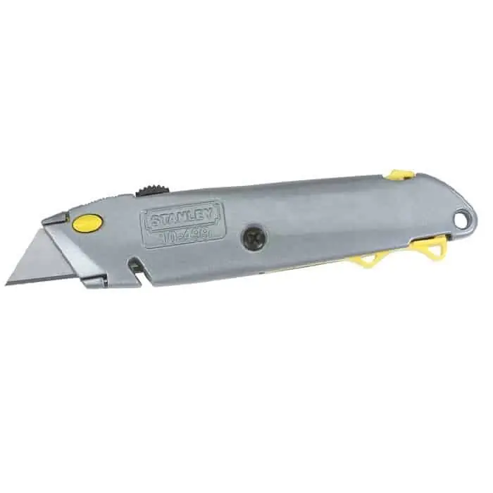 Goedkoop Cutter Stanley, in metallo pressofuso, lunghezza 160 mm, serbatoio a scomparsa