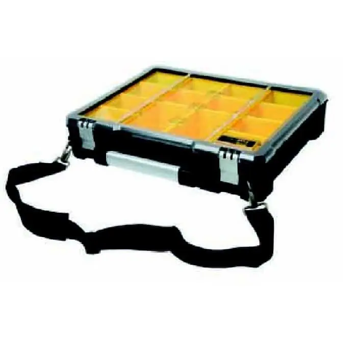 Organizer portaminuteria professionale serie FatMax Stanley, 14 scomparti, con tracolla, dimensioni 49,2x11x43,1 cm Meest Verkocht