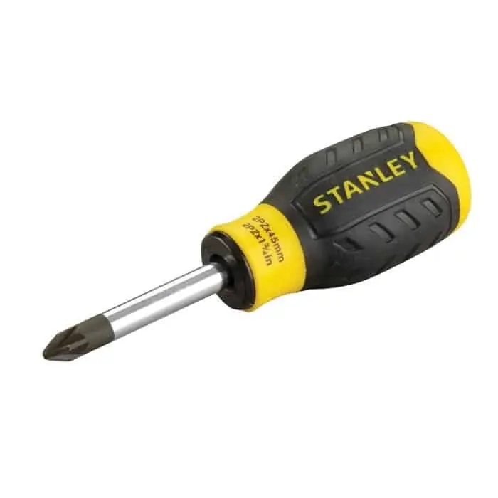 Premium Giravite nano Cushion Grip Stanley, punta a croce Pozidriv 2, lunghezza lama 45 mm