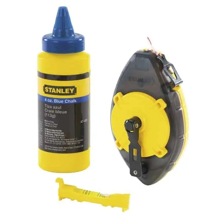 Set tracciatore Powerwinder Stanley con flacone polvere blu e livella per fili, lunghezza filo 30 mt Direct Verzonden