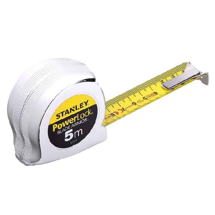 Flessometro PowerLock Blade Armor Stanley, lunghezza 5 mt, larghezza 25 mm Snelle Levering
