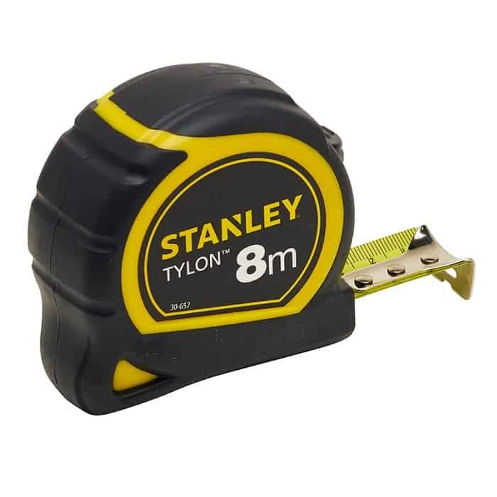 Flessometro Tylon Stanley, lunghezza 8 mt, larghezza 25 mm Laatste Kans
