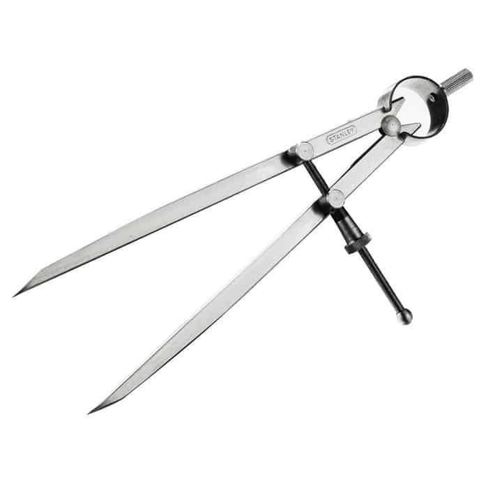 Compasso a punta in acciaio Stanley, con vite, lunghezza 200 mm Dagaanbieding