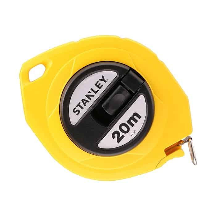 Beste Prijs Rotella metrica Stanley con nastro in acciaio, lunghezza 20 mt, larghezza 9,5 mm