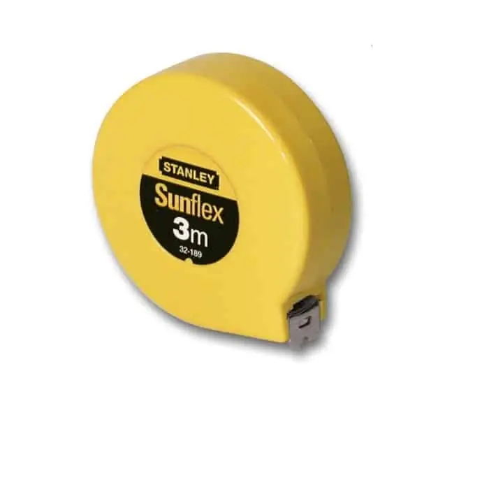 Gecertificeerd Flessometro Sunflex Stanley, lunghezza 3 m, larghezza 12,7 mm