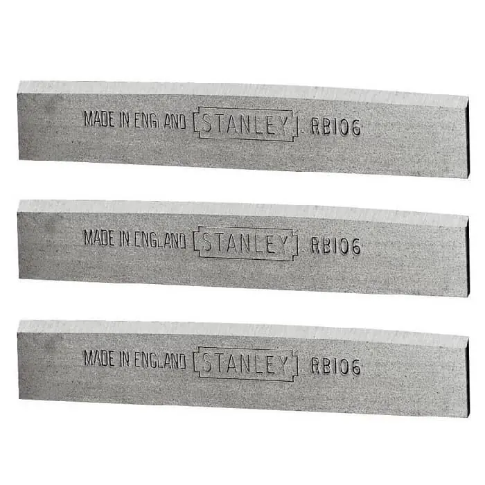 Set lame per pialletto Stanley 3 pezzi, lama curva, larghezza 50 mm Beperkt Aanbod