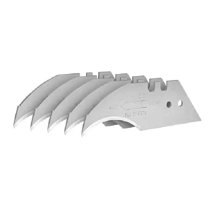Lama concava Stanley 5 pezzi, per cuoio, spessore 0,60 mm, lunghezza 60 mm Must-Have