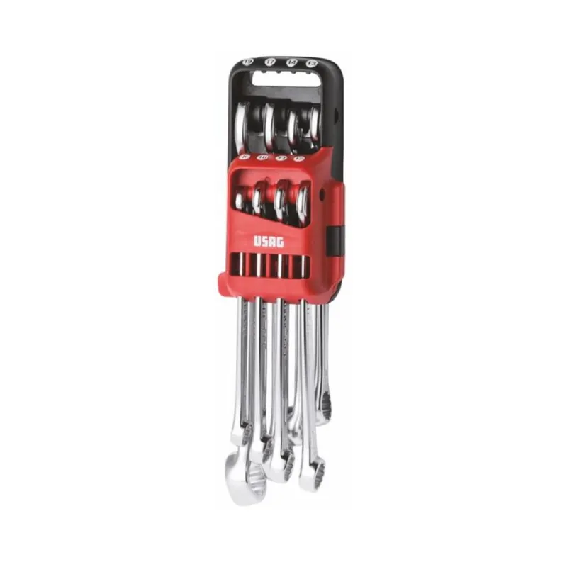 Uitverkoop Set 8 chiavi combinate 285 DS8 Usag per dado e bullone, misure 8-19 mm, Acciaio Cromo Vanadio finitura Cromato