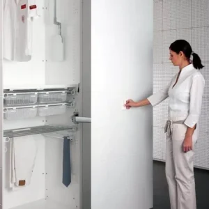 SERVETTO Motion-V V3 Sistema di apertura e chiusura Ante rientranti 980-1180 mm Verniciato Grigio Veilige Betaling