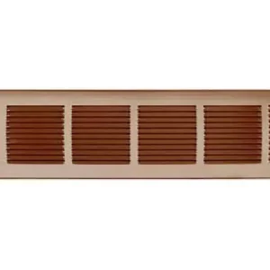 Hete Deal Griglia rettangolare da sovrapporre GRA6014R la Ventilazione per Aerazione, rete interna, dimensione 640x140 mm, Rame