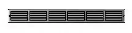 Griglia rettangolare da sovrapporre GL606RN la Ventilazione per Aerazione, rete interna, dimensione 600x60 mm, Metallo finitura Nero Verniciato Gereduceerde Prijs