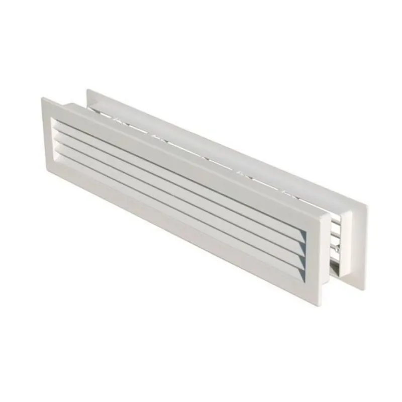 Seizoensaanbieding Griglia passante PT489B La Ventilazione per Aerazione porte, dimensione 480x98 mm, Plastica finitura Bianco
