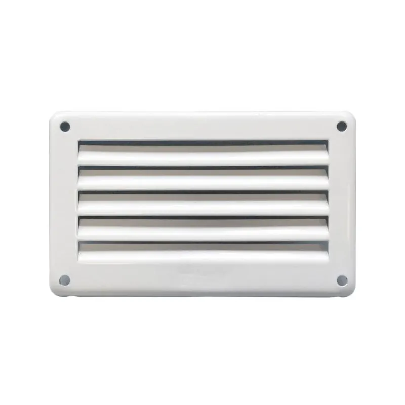 Griglia rettangolare da sovrapporre GL106RB la Ventilazione per Aerazione, rete interna, dimensione 100x60 mm, Metallo finitura Bianco Verniciato Betrouwbaar