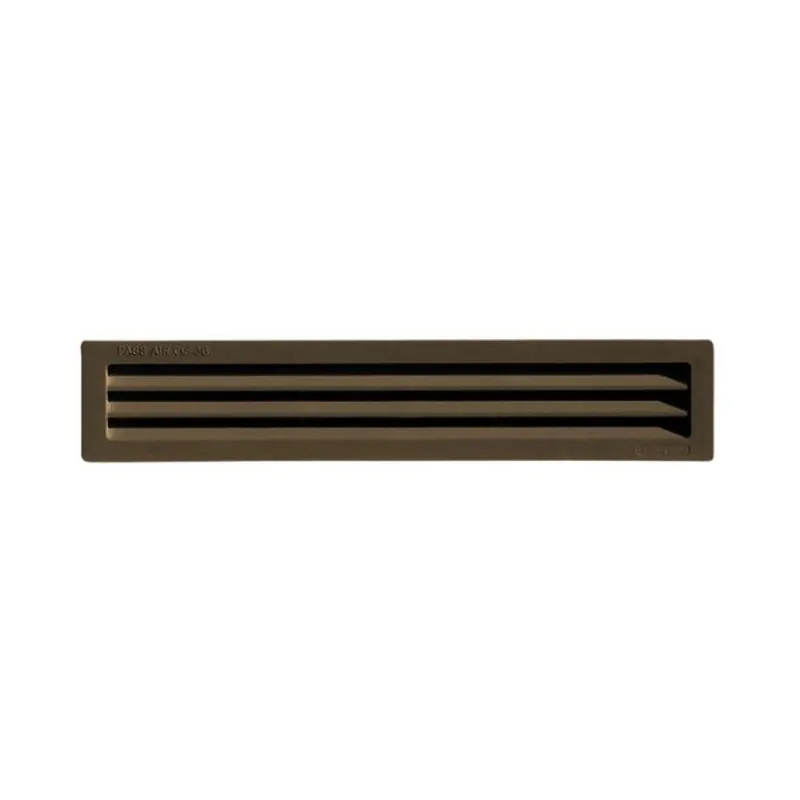 Korting Griglia rettangolare da incasso P30R306M la Ventilazione per Aerazione, rete interna, dimensione 305x60 mm, Plastica colore Marrone