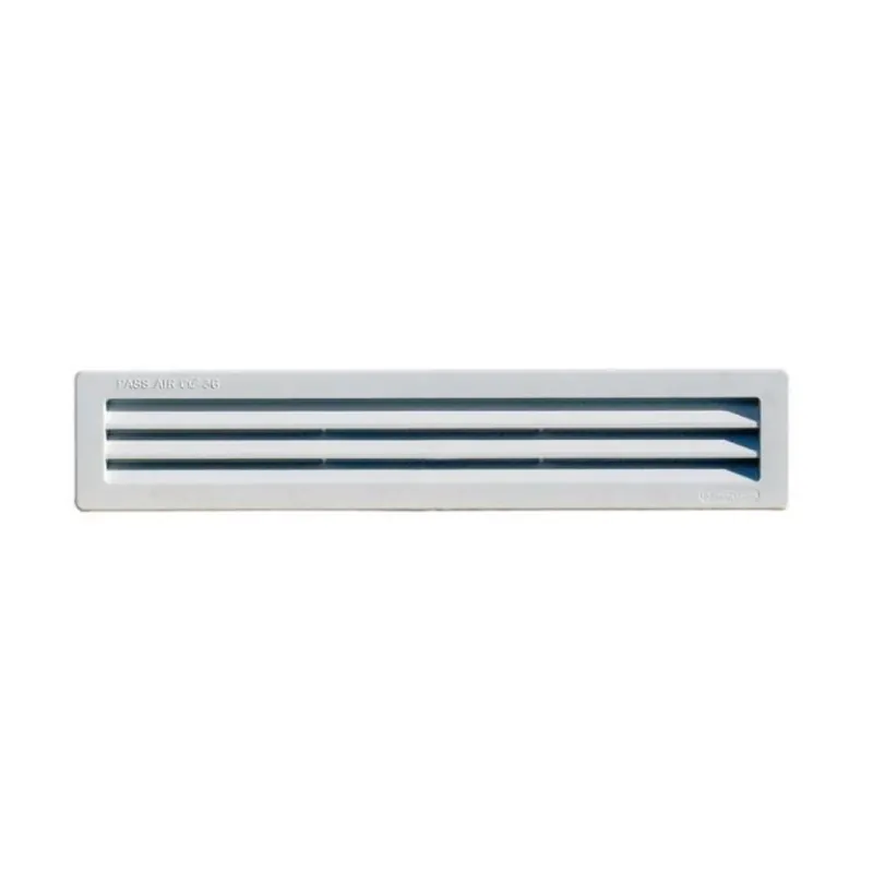 Griglia rettangolare da incasso P51R516B la Ventilazione per Aerazione, con rete interna, dimensione 515x60 mm, Plastica colore Bianco Koopje
