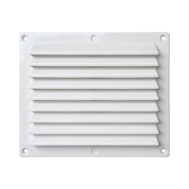 Seizoensaanbieding Griglia da sovrapporre BR1714B la Ventilazione per Aerazione, rete interna, dimensione 175x146 mm, Plastica finitura Bianco