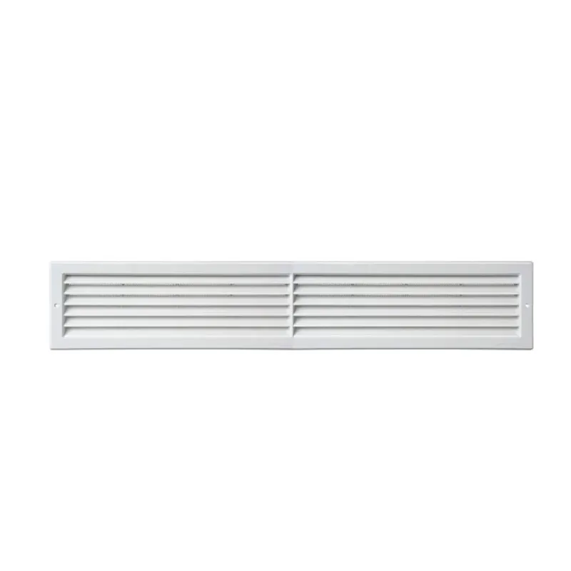 Griglia rettangolare da incasso PLR7013B la Ventilazione per Aerazione, rete interna, dimensione 706x130 mm, Plastica colore Bianco Beperkt Aanbod