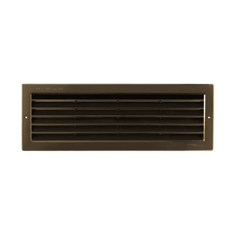 Beperkte Voorraad Griglia rettangolare da incasso PR3713M la Ventilazione per Aerazione, rete interna, dimensione 370x130 mm, Plastica colore Marrone