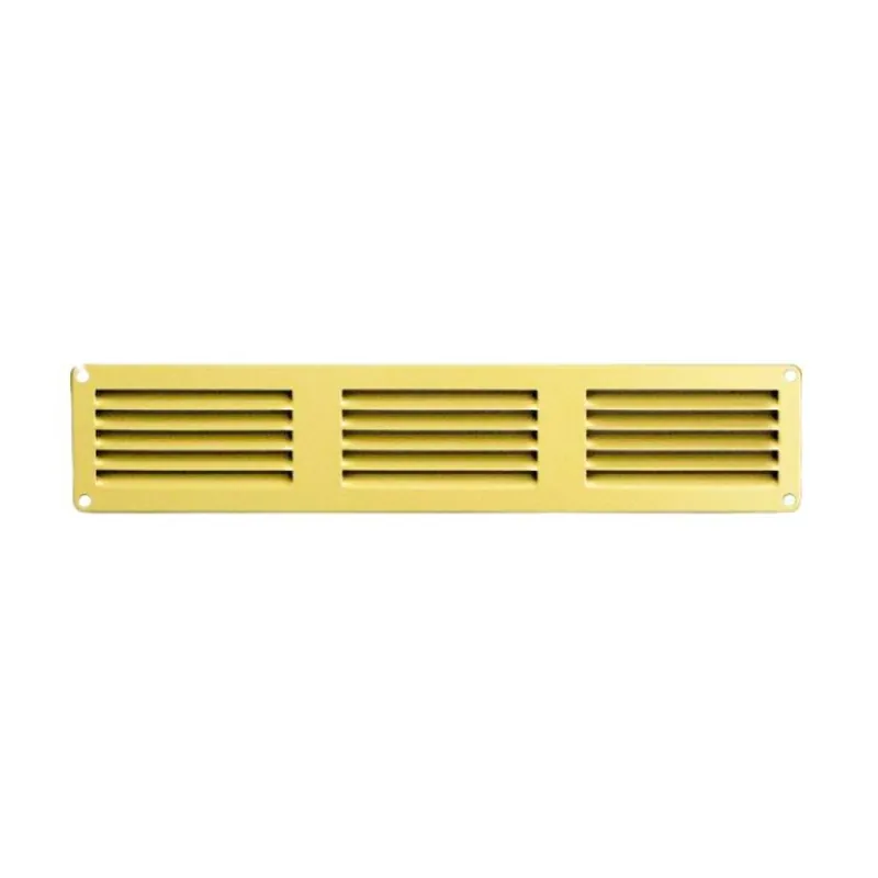 Voordeelprijs Griglia rettangolare da sovrapporre GOT306R la Ventilazione per Aerazione, rete interna, dimensione 300x60 mm, Ottone