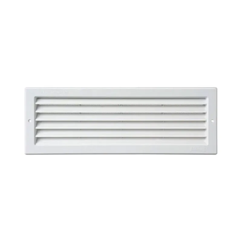 Snelle Levering Griglia rettangolare da incasso PR3713B la Ventilazione per Aerazione, rete interna, dimensione 370x130 mm, Plastica colore Bianco