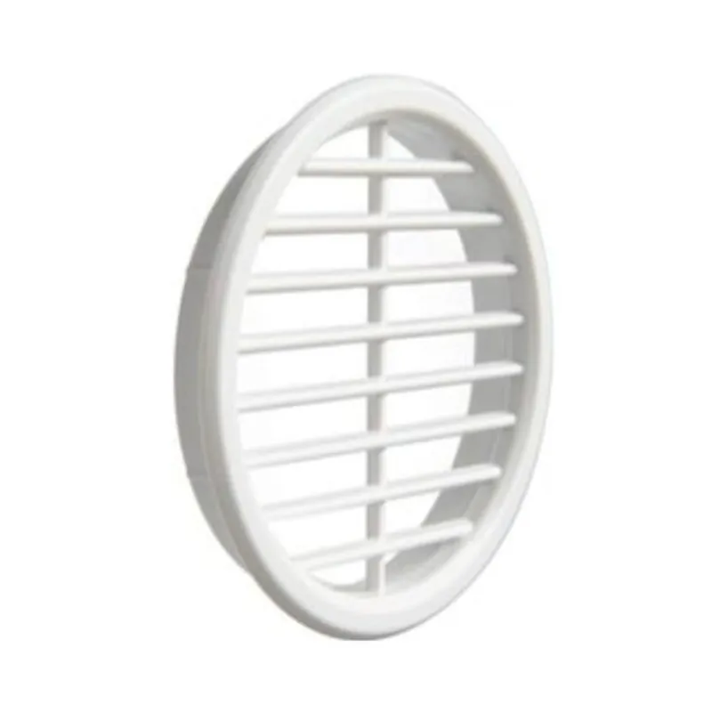 Griglia da incasso tonda T6B la Ventilazione per Aerazione, diametro foro 61 mm, esterno 68 mm, Plastica colore Bianco Nu Kopen