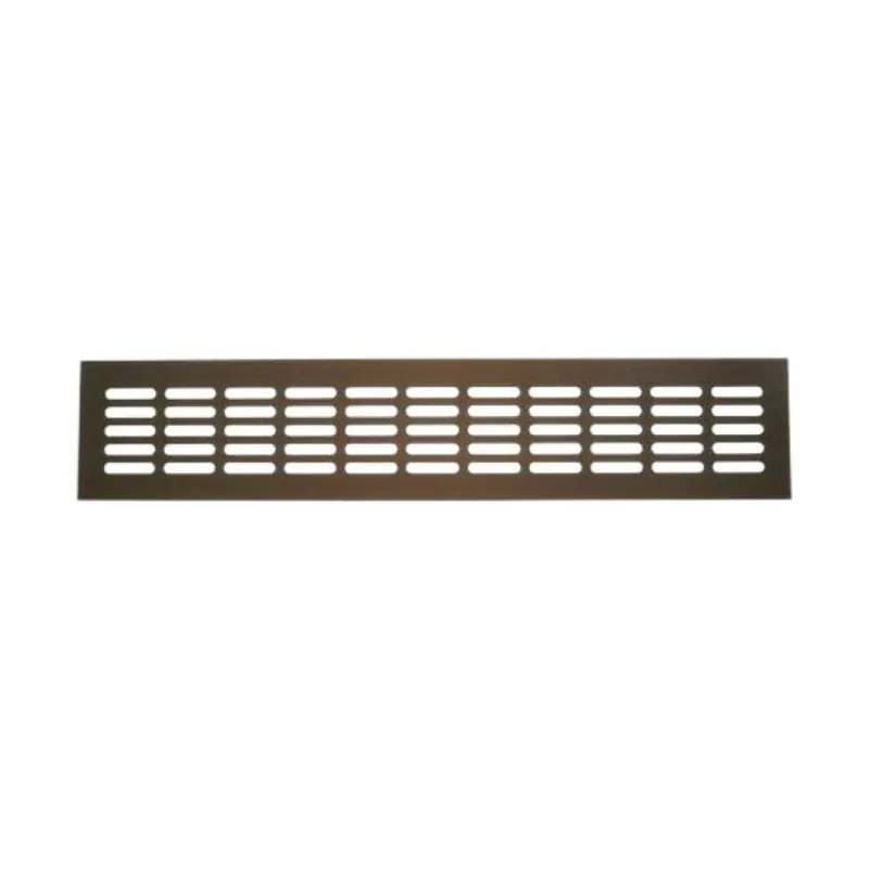 Flitsaanbieding Griglia a profilo da incasso Fga per Aerazione, dimensione 480x60 mm, Alluminio finitura Bronzo Anodizzato