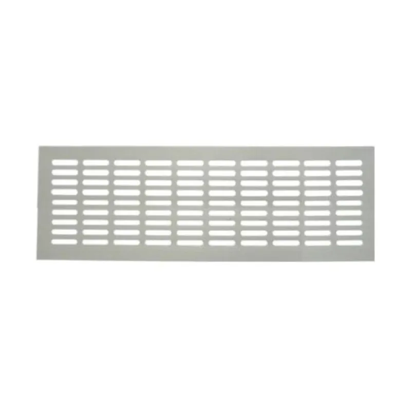 Griglia a profilo da incasso Fga per Aerazione, dimensione 280x80 mm, Alluminio finitura Argento Anodizzato Hoge Kwaliteit
