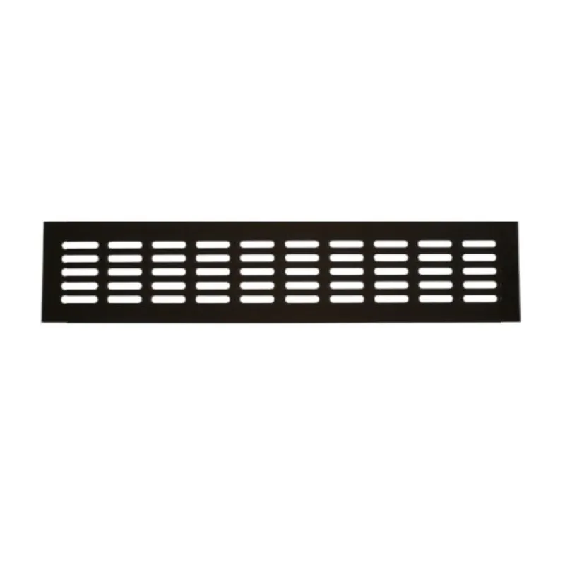 Must-Have Griglia a profilo da incasso Fga per Aerazione, dimensione 280x60 mm, Alluminio finitura Nero Verniciato