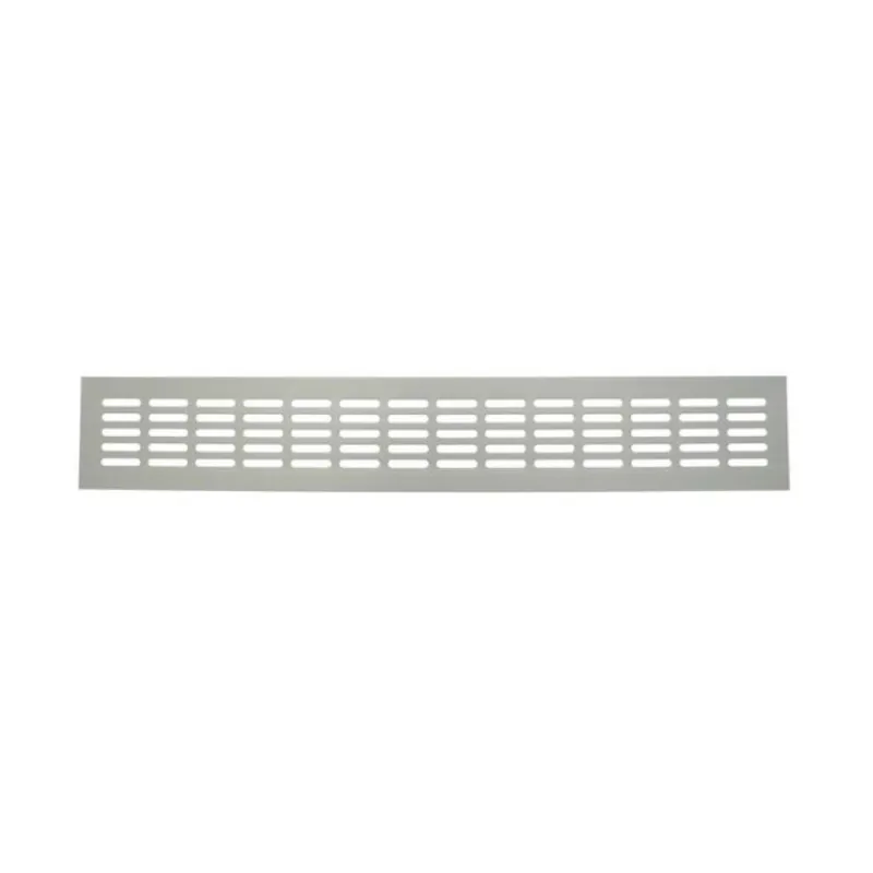 Griglia a profilo da incasso Fga per Aerazione, dimensione 380x60 mm, Alluminio finitura Argento Anodizzato Gecertificeerd
