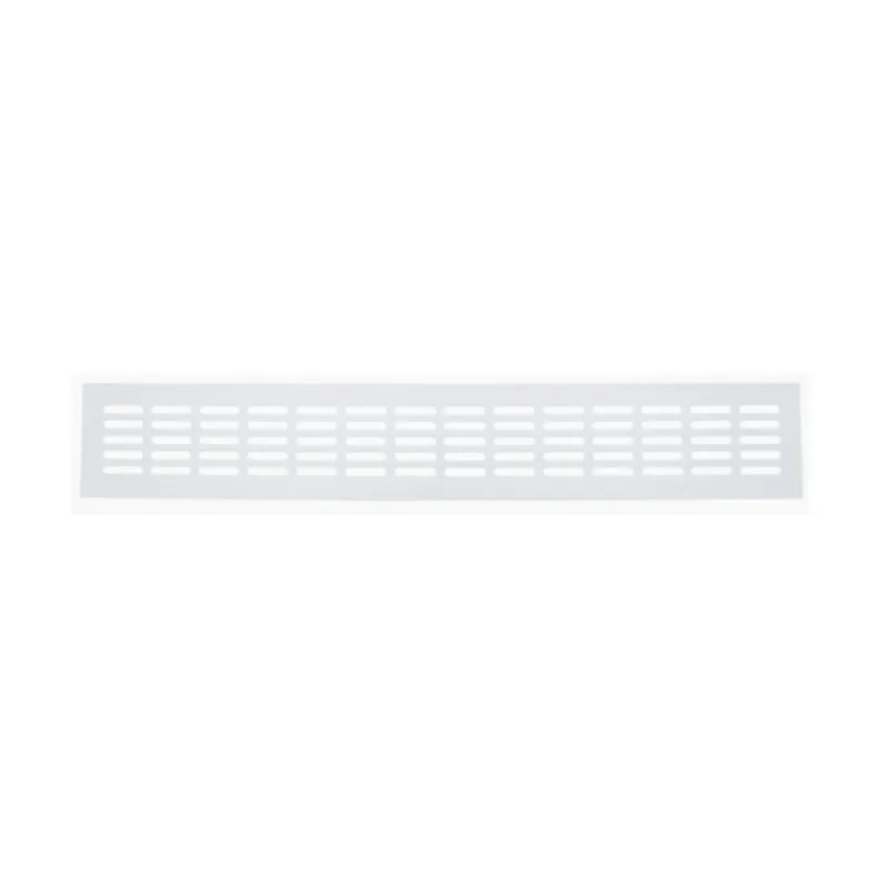 Griglia a profilo da incasso Fga per Aerazione, dimensione 380x60 mm, Alluminio finitura Bianco Verniciato Alleen Vandaag